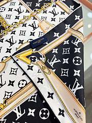 Colestore Louis Vuitton Monogram Confidential 90 Square Silk Scarf Black - 6