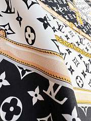 Colestore Louis Vuitton Monogram Confidential 90 Square Silk Scarf Black - 5