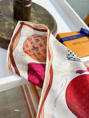 Colestore Louis Vuitton Up And Away Square Silk Scarf 90 Blue  - 3