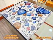 Colestore Louis Vuitton Up And Away Square Silk Scarf 90 Light Blue - 1