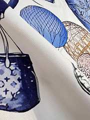 Colestore Louis Vuitton Up And Away Square Silk Scarf 90 Light Blue - 5