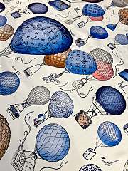 Colestore Louis Vuitton Up And Away Square Silk Scarf 90 Light Blue - 4