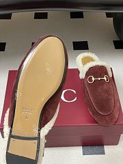 Colestore Gucci Princetown Slipper Burgundy Suede - 2