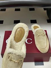 Colestore Gucci Princetown Slipper Beige Suede - 5