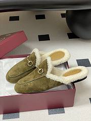 Colestore Gucci Princetown Slipper Green Suede - 3