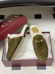 Colestore Gucci Princetown Slipper Green Suede - 2