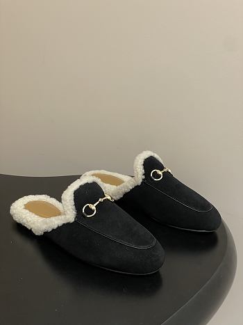 Colestore Gucci Princetown Slipper Black Suede