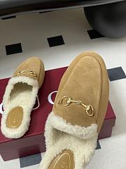 Colestore Gucci Princetown Slipper Dark Beige Suede - 4