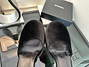 Colestore Chanel Black Velvet Bow Heels  - 4