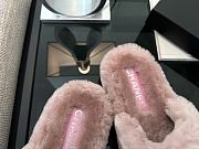 Colestore Chanel Slippers Double-sided Sheared Wool Pink - 4