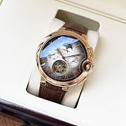 Colestore Cartier Men’s Automatic Leather Strap Watch - 1