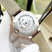 Colestore Cartier Men’s Automatic Leather Strap Watch - 2