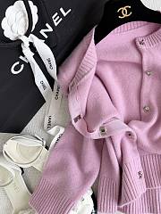 Colestore Chanel Pink Cashmere Cardigan  - 5