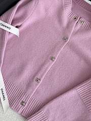 Colestore Chanel Pink Cashmere Cardigan  - 4