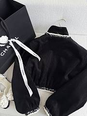 Colestore Chanel Jacket Velvet  Black, Gold & White - 6