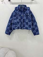 Colestore Gucci GG canvas padded jacket Denim Blue - 1