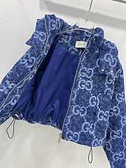 Colestore Gucci GG canvas padded jacket Denim Blue - 4