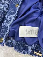 Colestore Gucci GG canvas padded jacket Denim Blue - 5
