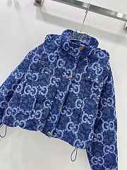 Colestore Gucci GG canvas padded jacket Denim Blue - 3