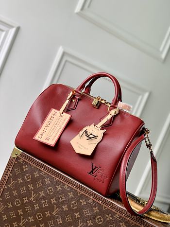 Colestore Louis Vuitton Speedy Soft 30 Plum Calfskin leather 21 x 17 x 30 cm