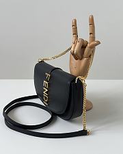 Colestore Fendi Fendigraphy Wallet on Chain Leather Black 20x4x13cm - 6