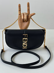 Colestore Fendi Fendigraphy Wallet on Chain Leather Black 20x4x13cm - 2