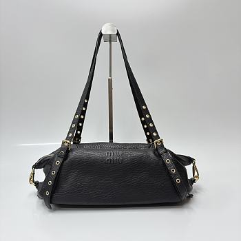 Colestore Miu Miu Black Leather Bag 36x15x21cm