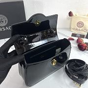 Colestore Versace La Medusa Patent Leather Tote Black 20x5x12cm - 6