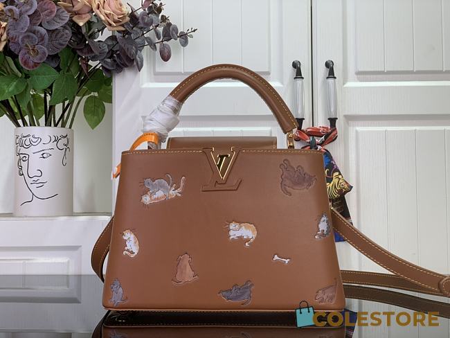 Colestore Louis Vuitton Capucines BB Tan Calfskin Leather M25874 27 x 17.3 x 9 cm - 1