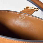 Colestore Celine Mini Bucket Louise In Nubuck Camel 13.5x16x10cm - 6