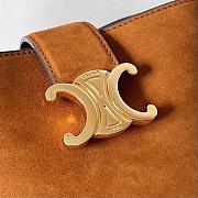 Colestore Celine Mini Bucket Louise In Nubuck Camel 13.5x16x10cm - 4