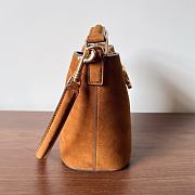 Colestore Celine Mini Bucket Louise In Nubuck Camel 13.5x16x10cm - 3