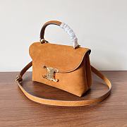 Colestore Celine Small Nino Bag In Nubuck Calfskin Camel 20.5x13x8cm - 2
