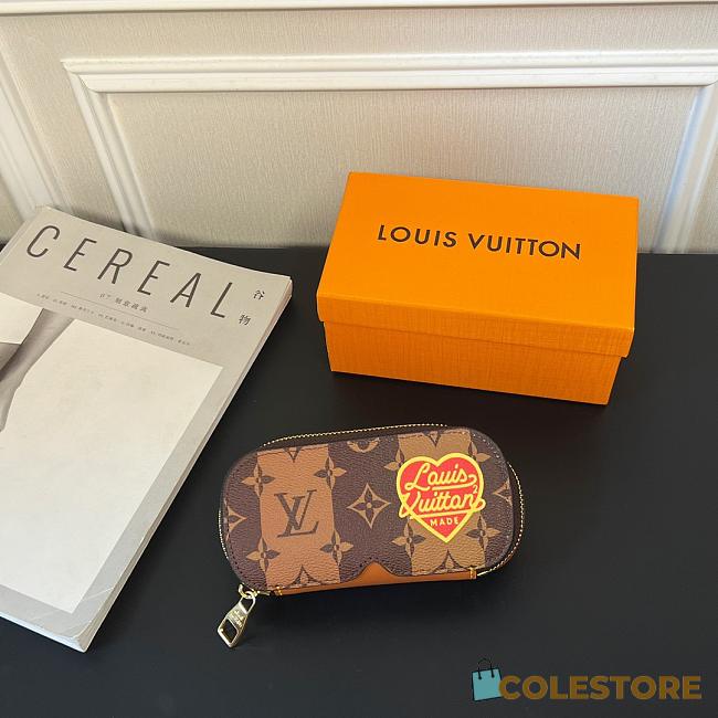 Colestore Louis Vuitton x Nigo GM Glasses Case Monogram Stripes Brown - 1