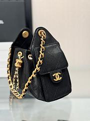 Colestore Chanel 25 Mini Handbag Grained Calfskin & Gold-Tone Metal Black 20x22x12.5cm - 4