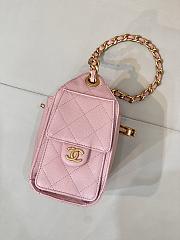 Colestore Chanel 25 Mini Handbag Grained Calfskin & Gold-Tone Metal Pink 20x22x12.5cm - 5