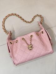 Colestore Chanel 25 Mini Handbag Grained Calfskin & Gold-Tone Metal Pink 20x22x12.5cm - 3