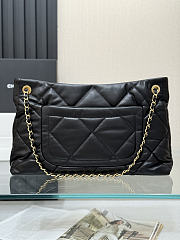 Colestore Chanel Shopping bag, Shiny lambskin & gold-tone metal Black 38x11x26cm - 6