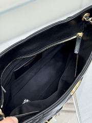 Colestore Chanel Shopping bag, Shiny lambskin & gold-tone metal Black 38x11x26cm - 2