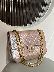 Colestore Chanel 2.55 Handbag Aged Calfskin & Gold-Tone Metal Pearl Beige  19.5x28x7.5cm - 6
