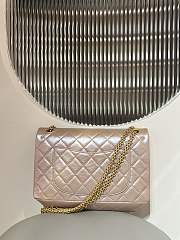 Colestore Chanel 2.55 Handbag Aged Calfskin & Gold-Tone Metal Pearl Beige  19.5x28x7.5cm - 4