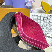 Colestore Louis Vuitton LV Charms Card Holder Monogram Pink 10.2 x 7.3 x 0.3 cm - 2