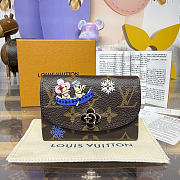 Colestore Louis Vuitton Rosalie Coin Purse Monogram Blue 11x2.5x8cm - 1
