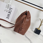 Colestore Loewe Medium Flamenco Clutch Landscape in Nappa Calfskin Pecan/Parrot Pink 30x24.5x10.5cm - 6