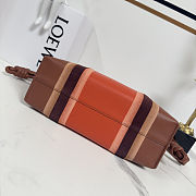 Colestore Loewe Medium Flamenco Clutch Landscape in Nappa Calfskin Pecan/Parrot Pink 30x24.5x10.5cm - 5