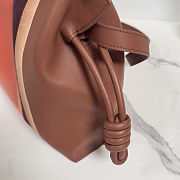 Colestore Loewe Medium Flamenco Clutch Landscape in Nappa Calfskin Pecan/Parrot Pink 30x24.5x10.5cm - 4