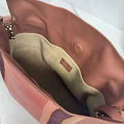 Colestore Loewe Medium Flamenco Clutch Landscape in Nappa Calfskin Pecan/Parrot Pink 30x24.5x10.5cm - 2