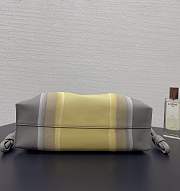 Colestore Loewe Medium Flamenco Clutch Landscape in Nappa Calfskin Sparkling Grey/Butter 30x24.5x10.5cm - 5