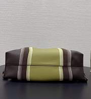 Colestore Loewe Medium Flamenco Clutch Landscape in Nappa Calfskin Chocolate/Light Moss 30x24.5x10.5cm - 3