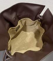 Colestore Loewe Medium Flamenco Clutch Landscape in Nappa Calfskin Chocolate/Light Moss 30x24.5x10.5cm - 2